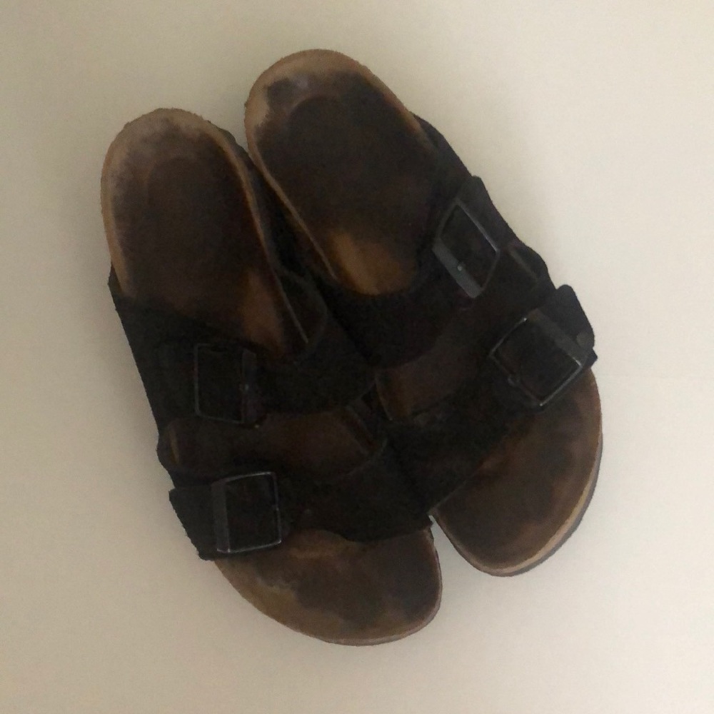 Birkensock arizona black suede 39